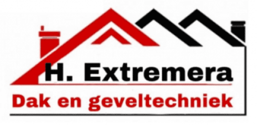 Het logo van Extremera Dakwerken, uw dakdekker voor in Hoorn